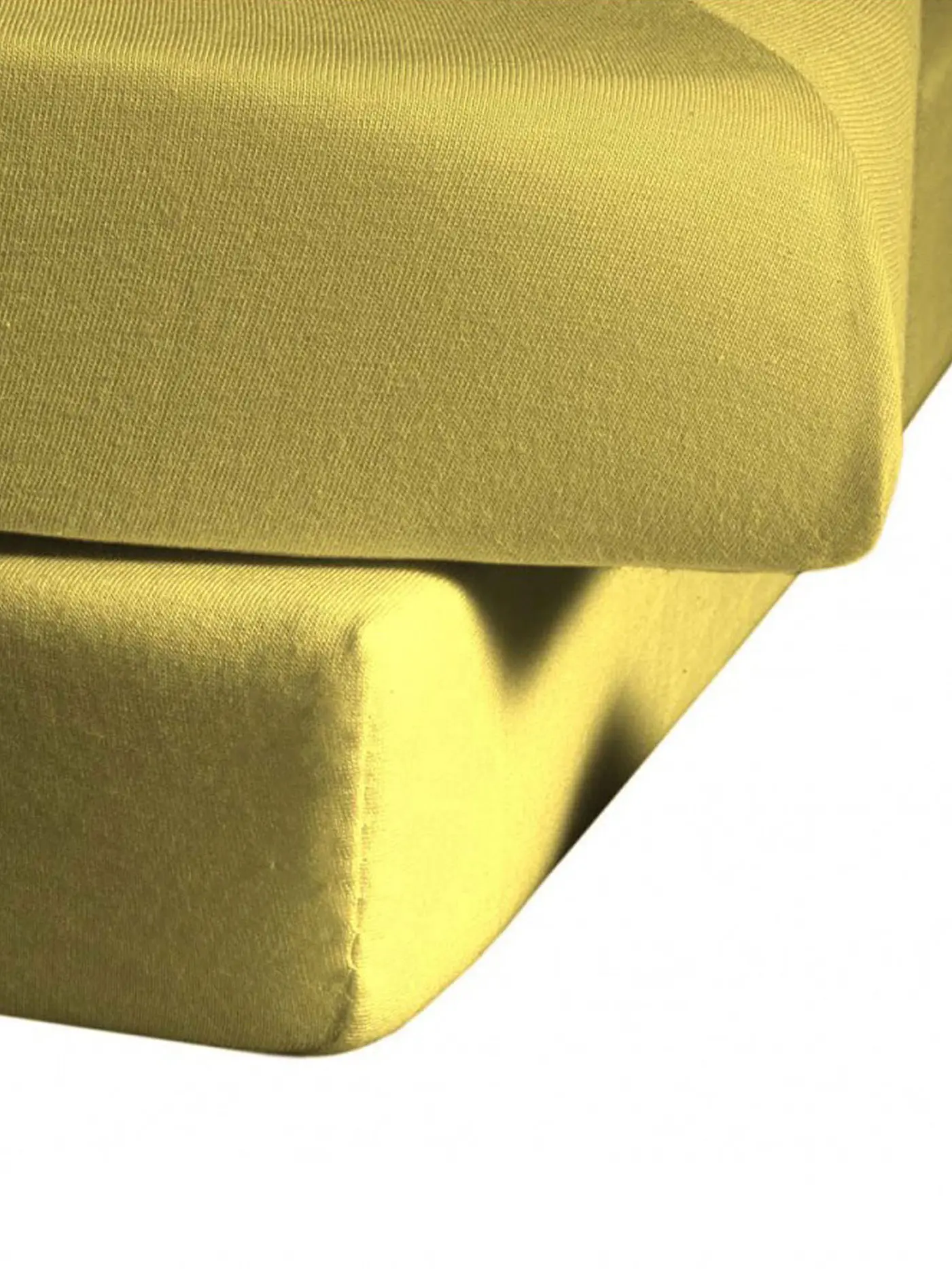 FLEURESSE | Jerseyspannleintuch 100x200cm (Vanille) | gelb